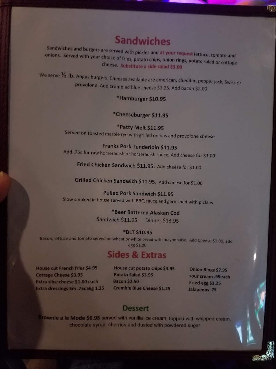 The Hideout Bar & Grill Menu - Image 3